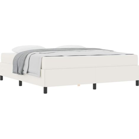Maison Exclusive - Bettrahmen mit Matratze Creme 180 x 200 cm Sto