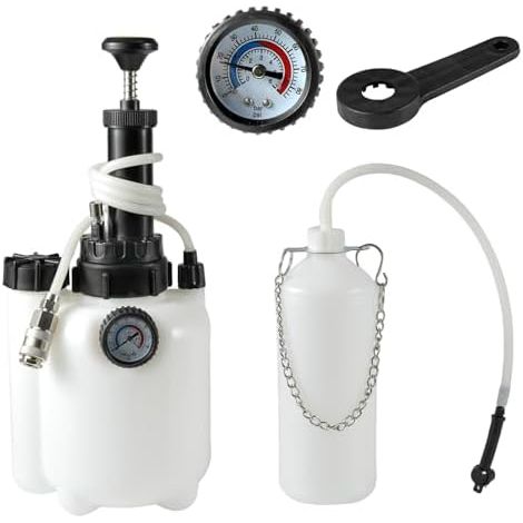 Purgeur de Frein Voiture,vidange Liquide Manuel,3L Kit Purge Frein,Pression Service 10-70 PSI Outil Automobile Européen Approprié - (1/5)