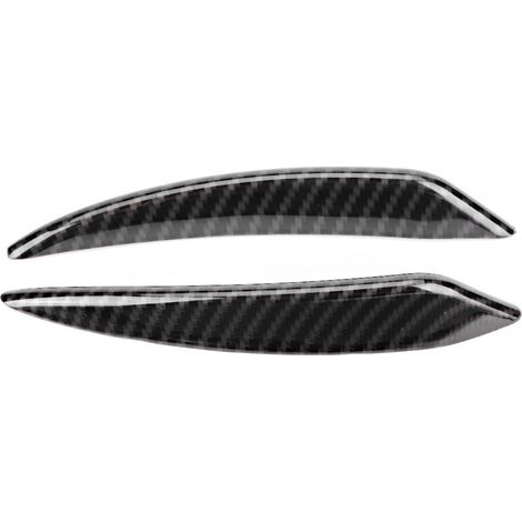 Paire de Bandes Décoratives Spoiler Avant en Fibre de Carbone pour Pare-Chocs Jeep Wrangler 2007-2017S (1/3)