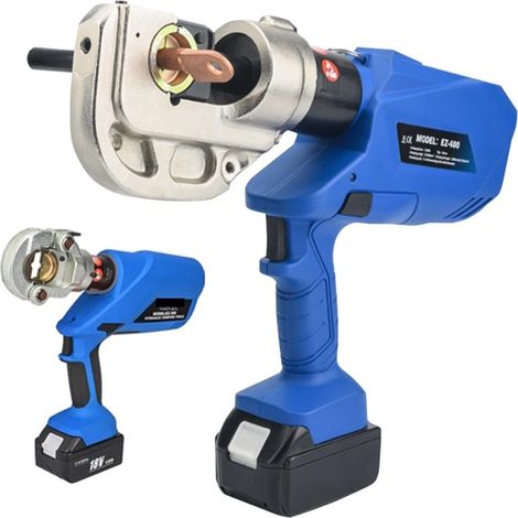 Machine à polir les bijoux Pince hydraulique électrique EZ-300/EZ-400 câble Rechargeable cuivre et aluminium pince à sertir batterie au Lithium 18V Nettoyant pour polisseuse de surface ( Color : Set 4 (1/5)