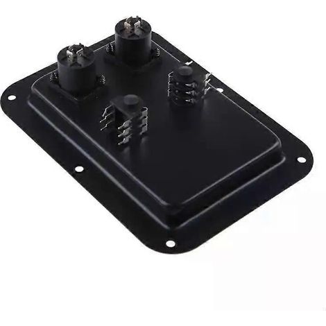 J1HD Anschlussdose, 4-adrige Steckdosenplatte, Klemmenanschluss, Doppel-Speakon-Gehäuse (1/4)