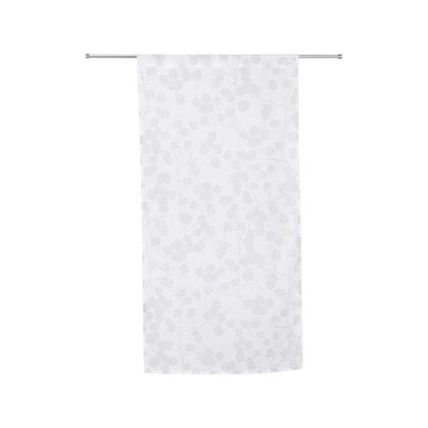 SANS MARQUE Paire de vitrages tamisant Empreinte blanc l. 60 x H. 120 cm