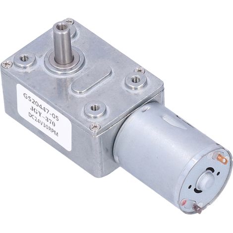 24-V-Gleichstrom-Schneckengetriebemotor mit Regler, hohes Drehmoment, Miniaturgetriebe für Roboter und elektronische Schlösser, 24 V, 30 U/min (1/5)