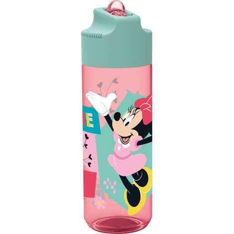 Borraccia Originale Bambini Disney Minnie per bambini da 540 ml in Ecozen, riutilizzabile e lavabile, con tappo svitabile e antigoccia