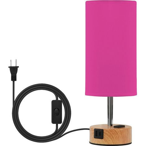 Yuiboo Lampe de table LED rose foncé avec contrôle tactile et (1/5)