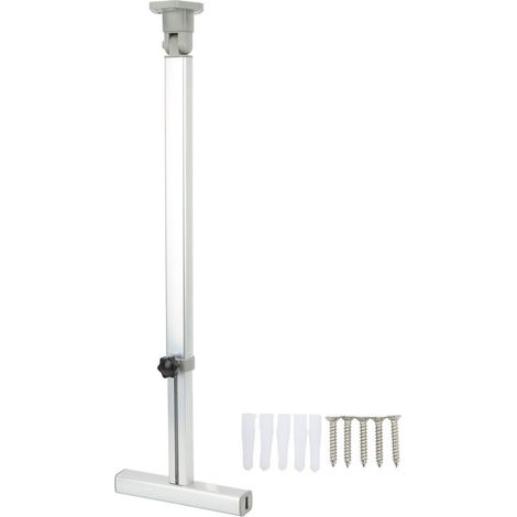 Support de barre pliable pour camping-car, 590 à 775mm, hauteur réglable, barre en T robuste, pieds de Support de Table anodisés pour camping-cars et caravanes (1/4)