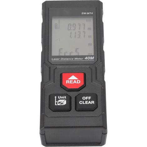 Télémètre laser de 40 mètres mesurant la longueur, la largeur et la hauteur, télémètre infrarouge portatif, instrument de mesure de haute précision, règle laser, règle électronique (1/5)