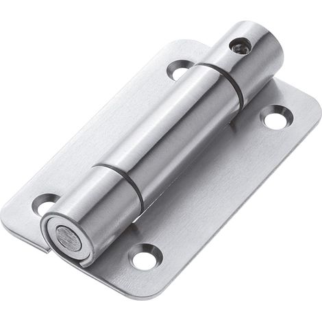 Charnière À Recouvrement 90 X 52 X 2 mm Avec Ressort Pour Écrans En Bois Pour Les Portes De Salles De Bains Publiques Acier Inoxydable 18/8 Argent Mat (1/3)