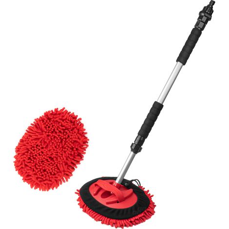 Cepillo telescópico de microfibra para lavado de coches, 67-100 cm, AMIO-04342 (1/5)
