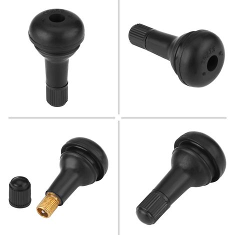 10 Pièces Valve de Pneu Auto TR415 Tige en Caoutchouc Court Enfichable pour Jante de Voiture (1/5)