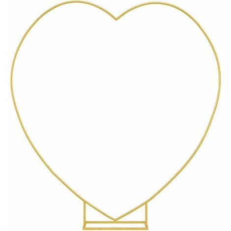 Arche de mariage dorée, 195 x 35 x 211 cm, en acier. (1/5)