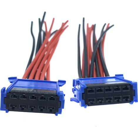 Connecteur de résistance pour panneau de climatisation des Citroën C4, Sega Classic, Cega Classic, Elysée et Nouvelle Elysée -- JB2235-10P