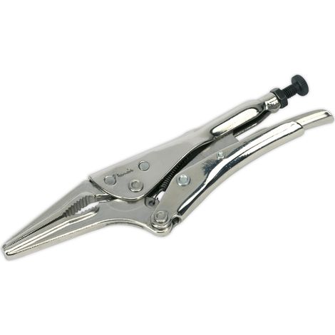 Sealey Premier Long Nose Locking Pliers 170mm 0-50mm Capacity AK6824