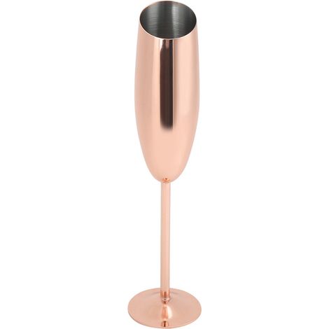 Verre à vin rouge en acier inoxydable 304, verre à cocktail, coupe à champagne, accessoires de bar, or rose (1/5)