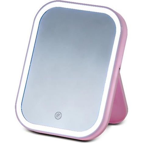 Specchio da appoggio trucco luminoso con led 13,5 x 2 x 18 cm (1/2)