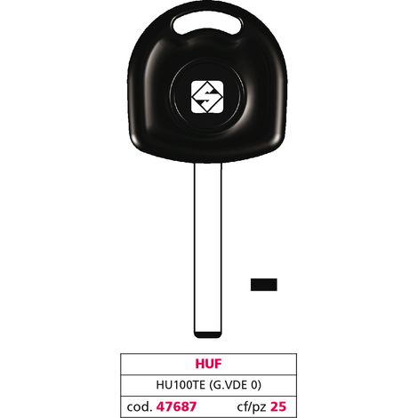 Silca CHIAVE PER AUTO HU100TE (G. VDE 0) HUF 5.00 pz
