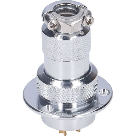 15-teiliger elektrischer Luftfahrtstecker, runder Metallflanschstecker, 15A 250V 25mm Drahtadapter BEM25-3Y (3 Pins) (1/5)