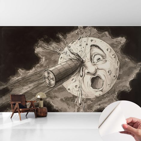 Tapete Selbstklebend - Wandtapete modern - Tapete mit Motiv - Tapete Schlafzimmer Kosmische Kollision 416x254 cm (1/5)