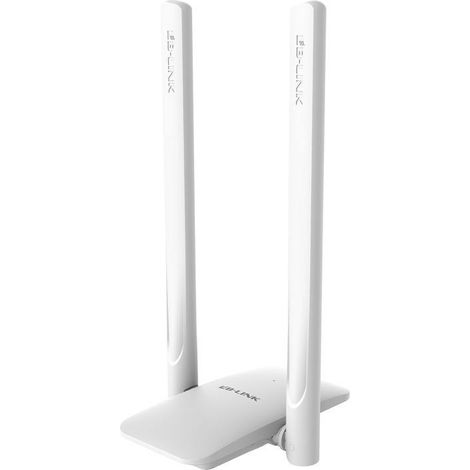 Adaptateur Wi-Fi USB double bande LB-LINK, AC1300M, 2 antennes 5 dBi - Blanc