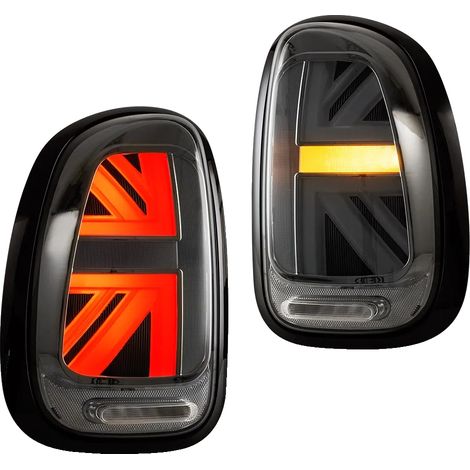 Conjunto de luces traseras, intermitentes secuenciales LED, iluminación de bienvenida dinámica, ahumado (1/2)