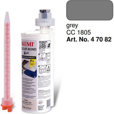 Colle précolorée Colour bond P+250ML AKEMI  CC 1805 Gris (1/4)