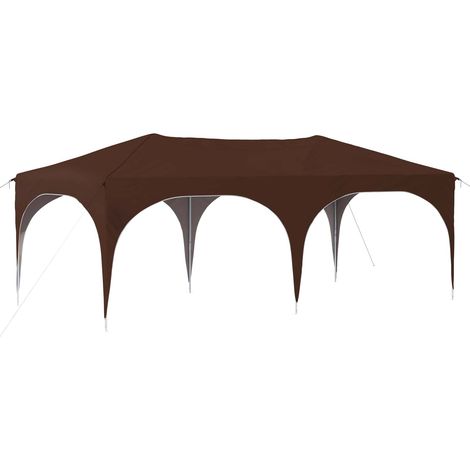 Carpa Plegable para Fiestas 575 x 288 x 245 cm Marrón vidaXL (1/5)