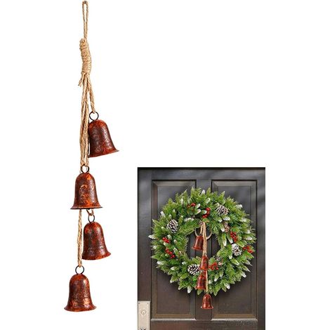 Campanas de hierro oxidadas de estilo vintage para manualidades y decoración. (1/5)
