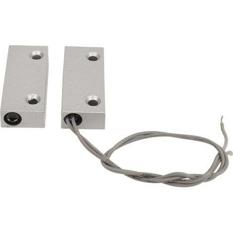 Interrupteur magnétique à lames souples 10 W en alliage de zinc, capteur de contact NC réactif pour porte/fenêtre, garage, entrepôt, magasin, 100 V (1/5)