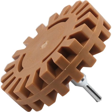 Radiergummi - 10 cm Durchmesser - Für Aufkleberentfernung auf Auto Boot Fenster - Kompatibel mit Bohrmaschine - 1 Stück (1/5)