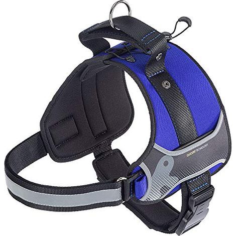 Ferplast HERCULES P Pettorina tecnica per cani con maniglia e bordi riflettenti. Vari colori e misure. . Variante - Misure: A: 65-75 cm B: 90-110 cm 40 mm - Blu