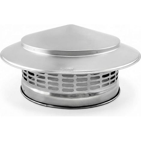 Roof Rain Cap 200MM Stainless Steel Chimney Cover Vent Hood Chimney Caps (1/5)