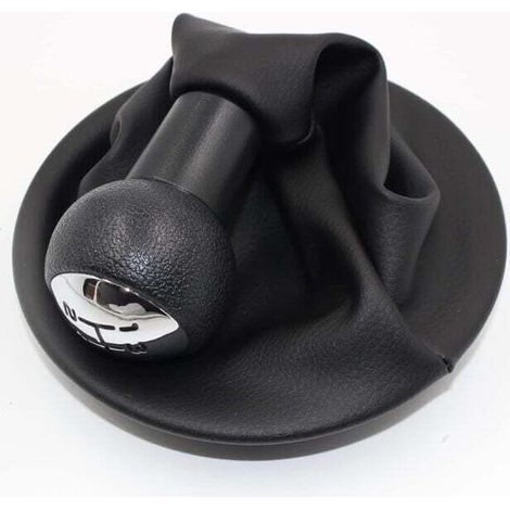 Pommeau de levier de vitesse 5 vitesses + protection pour Citroen Berlingo III pour Peugeot Partner 2008-2021, noir (1/4)