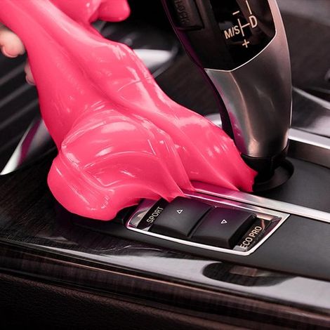 Autoreinigungsgel, Autoreinigungsknete, Innenraumreiniger, unverzichtbare Autopolierwerkzeuge, Autozubehör, rosa. (1/5)