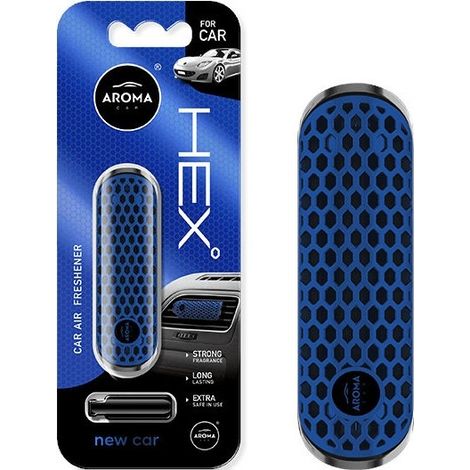 Ambientador con aroma, formas elegantes, polímero HEX, coche nuevo