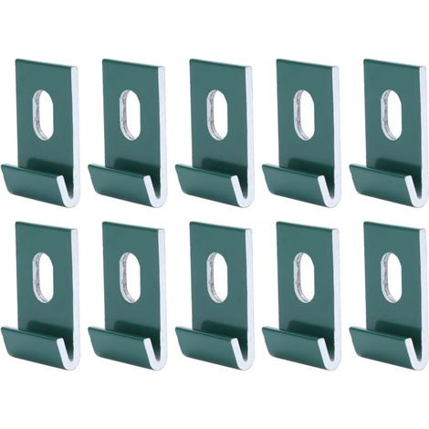 10 Stück Aluminium-Gewächshausbefestigungen, Haken und Halterungen