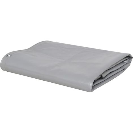 Telone 650 g/m² 4x4 m copertura da campeggio protezione da giardino grigio 020002239