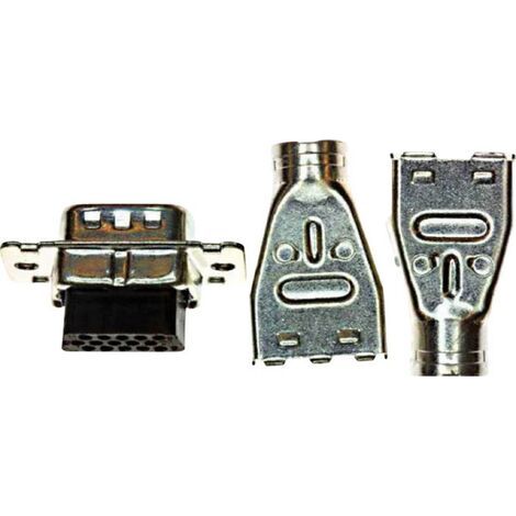 Embase SUB-D mâle Nombre de pôles: 26 TE Connectivity AMPLIMITE HD-22 1658676-1 à sertir 1 pc(s) A048511 (1/5)