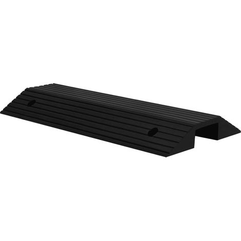 Rampes de seuil de pont 2 pcs 80x40x8 cm Caoutchouc