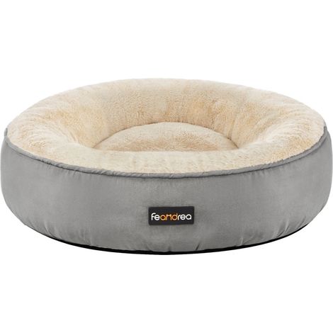 Cesta rotonda per cani letto per gatti ciambella diametro 50 cm grigio chiaro 120001215