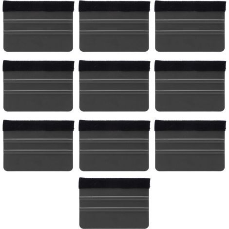 10 Pièces Raclette Vinyle Professionnelle Anti-rayures pour Films Vinyliques, Réparation Électronique, Emballage, Noir (1/5)