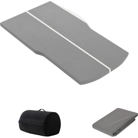Matelas de voiture gonflable, ajustement personnalisé pour Tesla, matériau en suède imperméable, 1 ensemble (1/2)