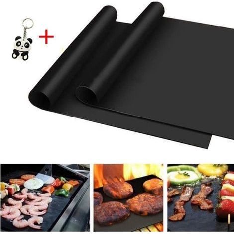Tapis De Cuisson Barbecue - Antiadhésif En PTFE - Résistant À -60 ℃ À +260 ℃ - 40 X 50 Cm - Lot De 2 (1/4)