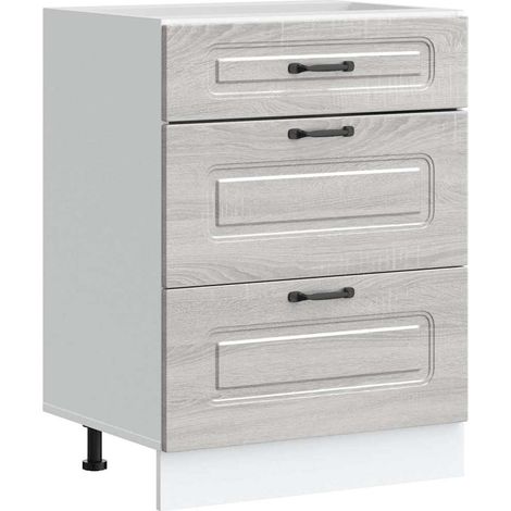 Maison Exclusive - Mueble bajo de cocina Kalmar gris sonoma mader
