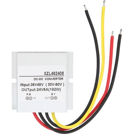 Convertisseur abaisseur CC-CC 48V vers 12V 8A 192W avec boîtier en aluminium moyen