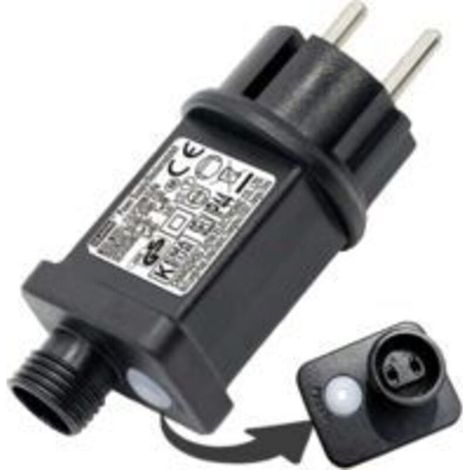 Lot de 4 Clignoteur pour Guirlande lumineuse 31V 6W Prise Clignotante,LED 31V, Transformateur LED,8 Modes avec Fonction,Étanche IP44,Minuterie,pour Éclairage de Noël,Sapin Lumineuse,Rideau Lumineux (1/5)