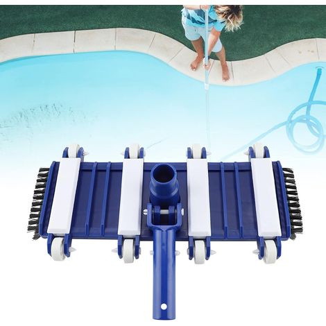 Universal Pool Vacuum Cleaner Cleaning Brush - Suction Head with Soft Bristles - Fits Most Suction Hoses and Telescopic Handles (1/5)