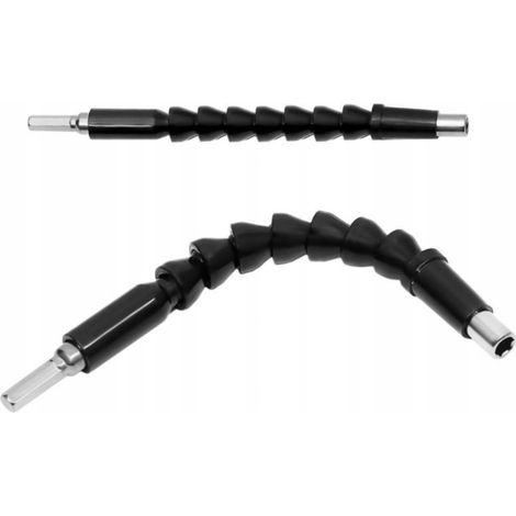 Prolunga flessibile per punte, cacciaviti e trapani da 1/4" (19 cm) (1/2)
