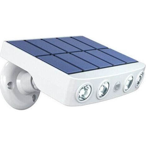 Fanguo-Luminaire Solaire D\'extérieur Blanc LED Avec Détecteur De Mouvement Imperméable éclairage D\'extérieur Pour Un Jardin Ou Une (1/4)