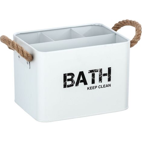 Boîte de rangement 4 compartiments salle de bain GARA (1/3)