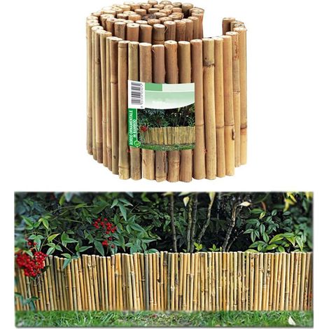 Multipack 3 pz bordo ornamentale giardino basso bamboo